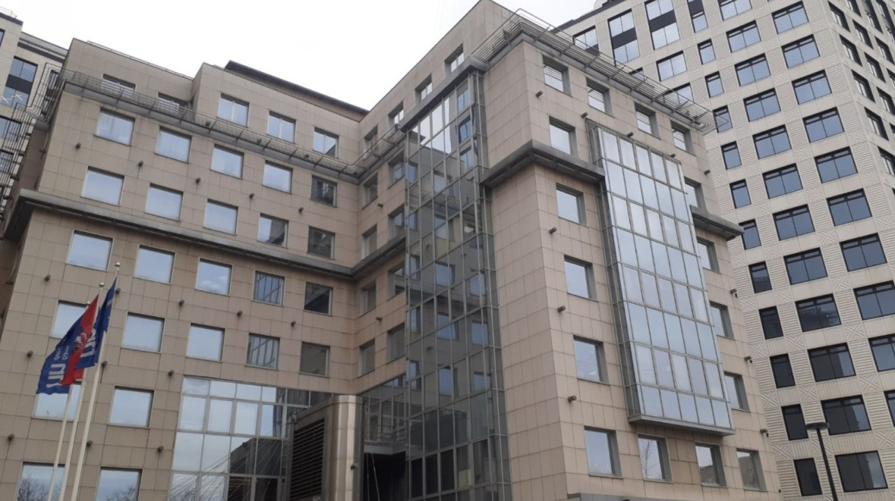 фасад дома, здание по адресу г Москва, ул Можайский Вал, д 8Б